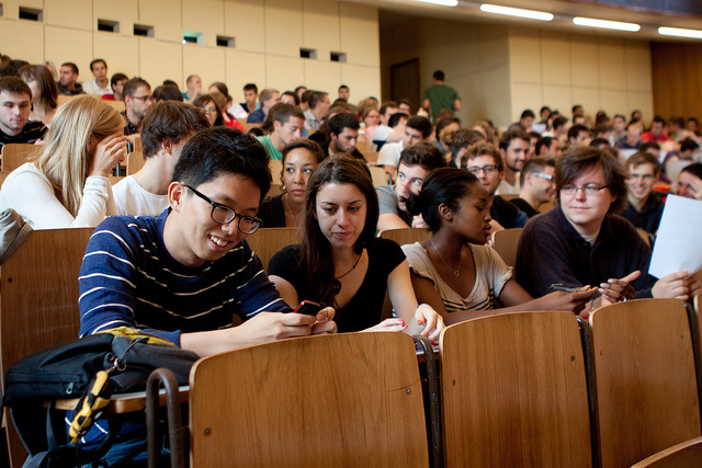 students in class