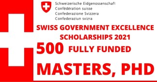 Swiss Government Excellence Scholarships 2021