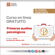 Curso en línea gratuito: Primeros auxilios psicológicos